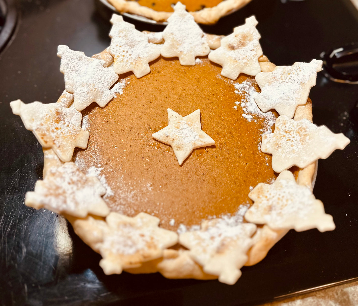 Decorated Pumpkin Pie - 9” WHOLE